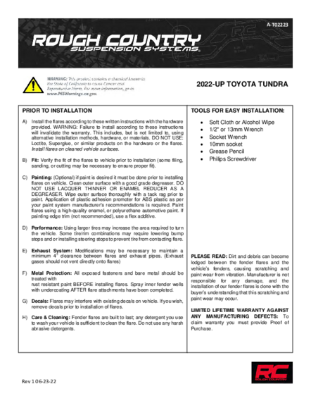 Installation Manual